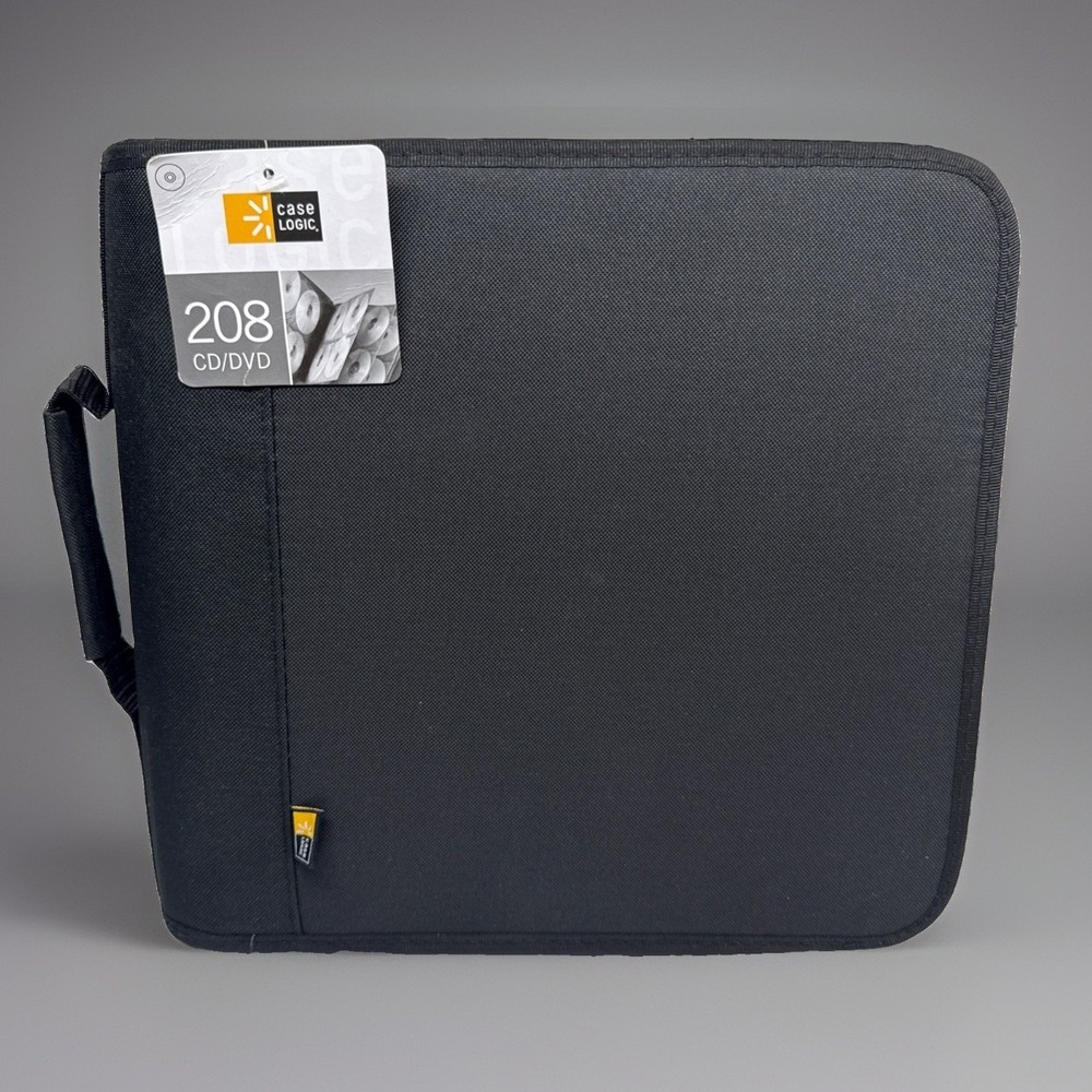 Case Logic 208 CD DVD Binder Storage Wallet Black Nylon BNW208 NWT Hard to Find!